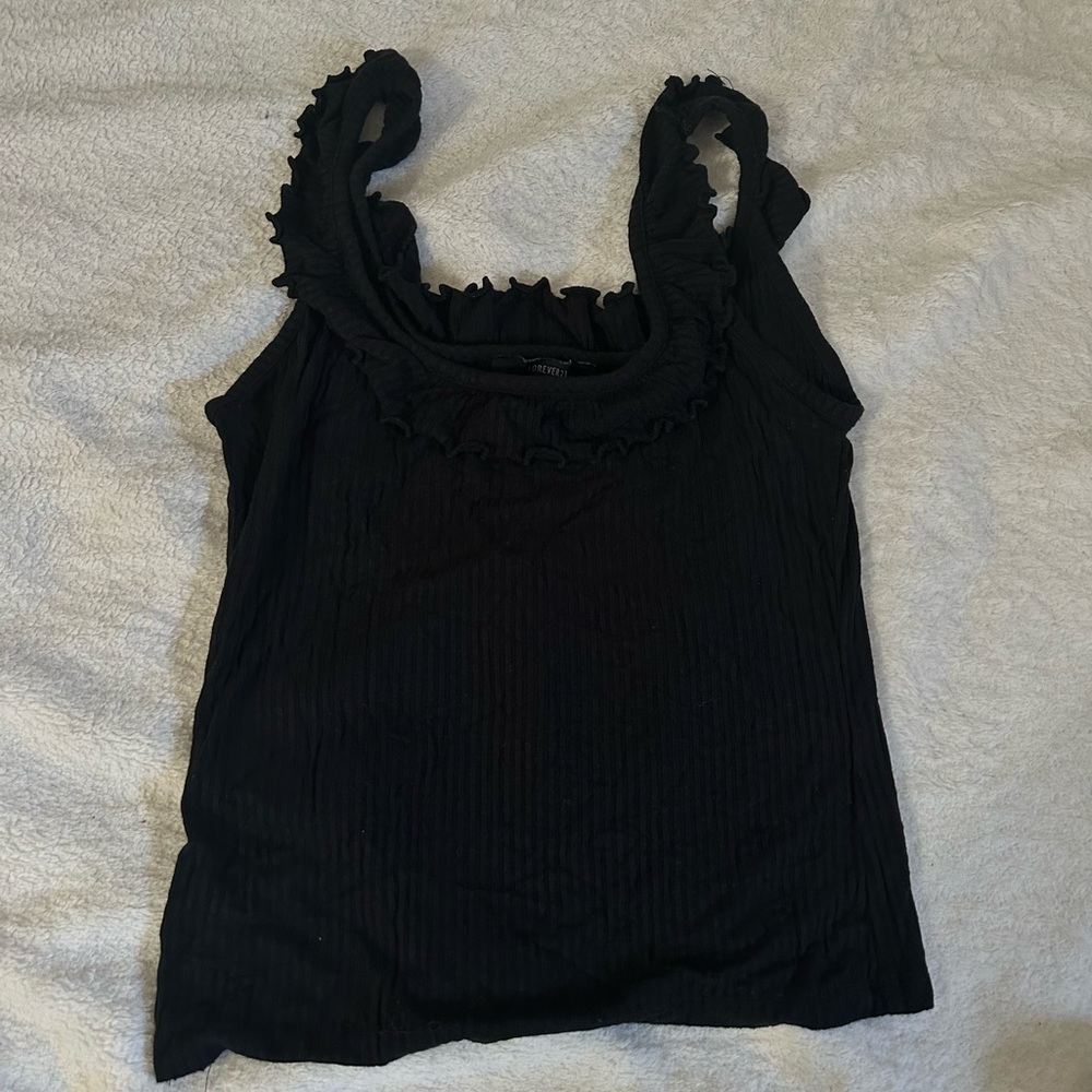 Forever 21 black crop top